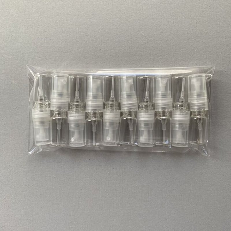 クリックポスト対応】2ml キャップ付きガラスアトマイザー 10個入り