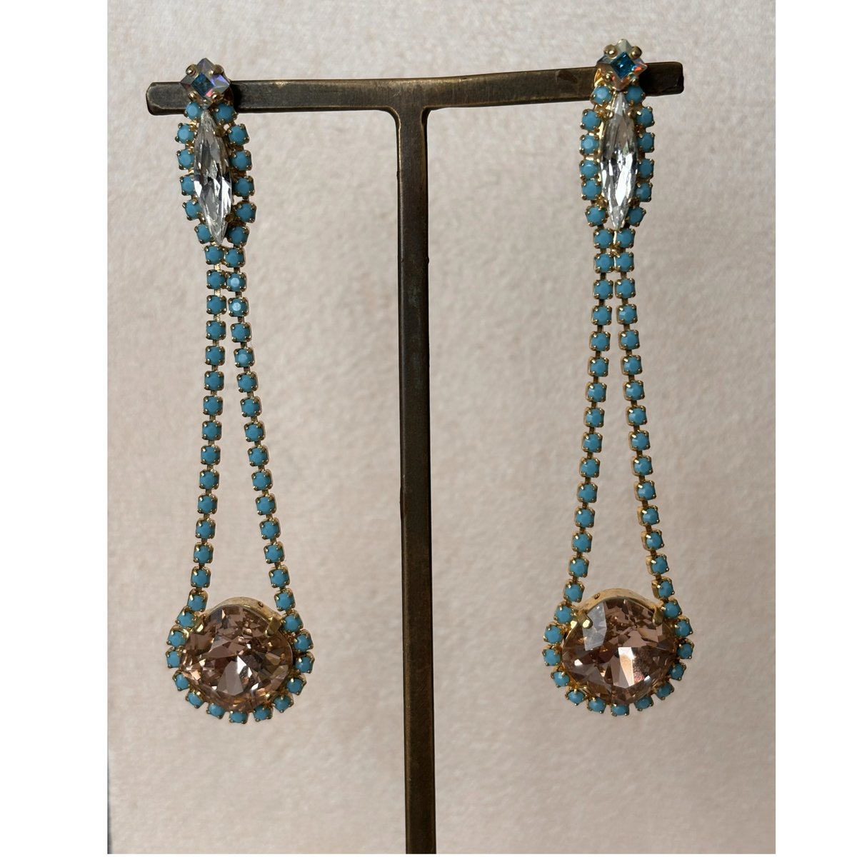 Crystal Mix Colors Vintage Roseピアス NR-P009 | L