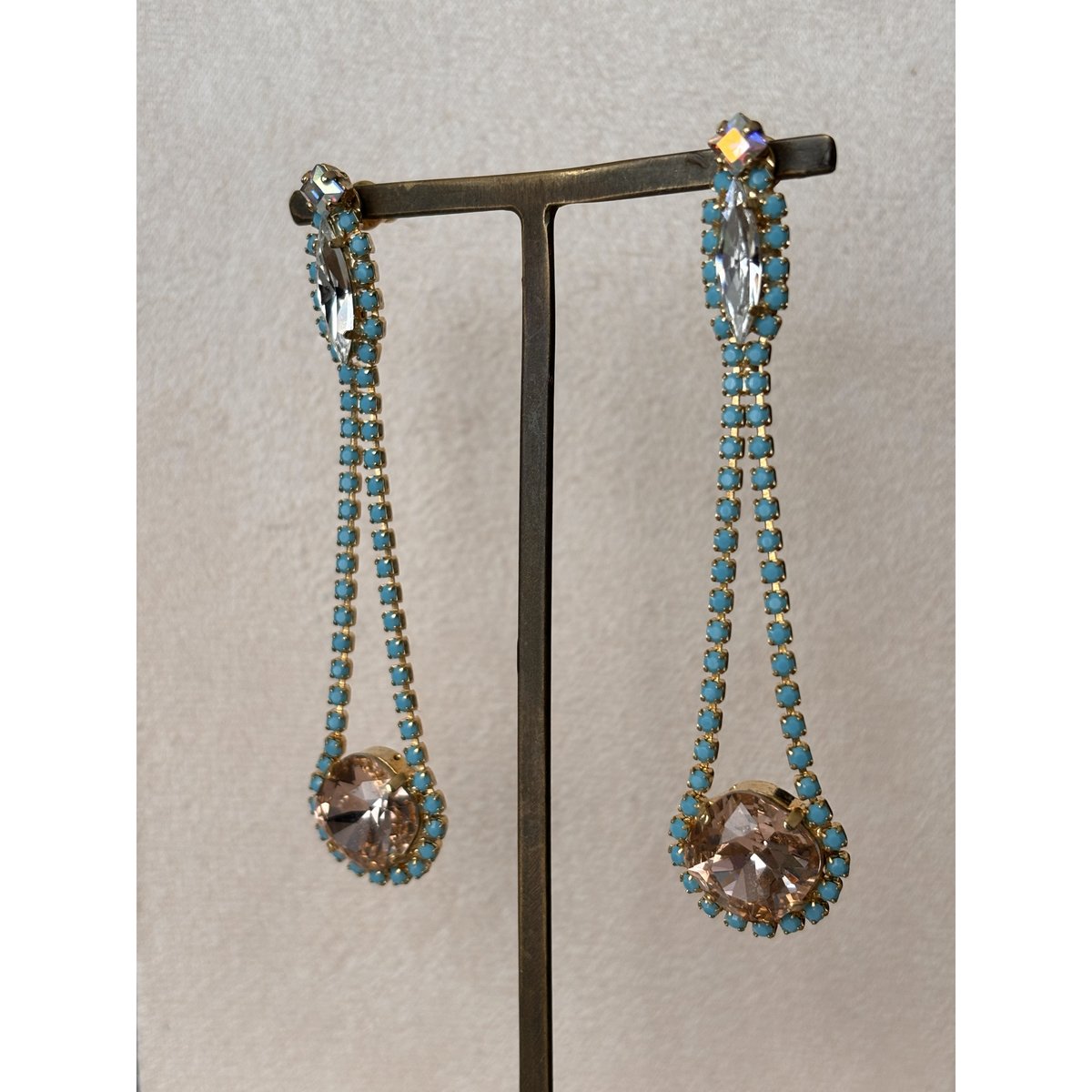 Crystal Mix Colors Vintage Roseピアス NR-P009 | L