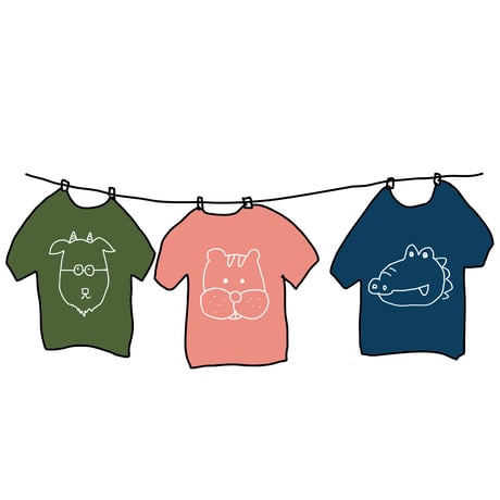【限定】どうぶつTシャツ  子供用 130