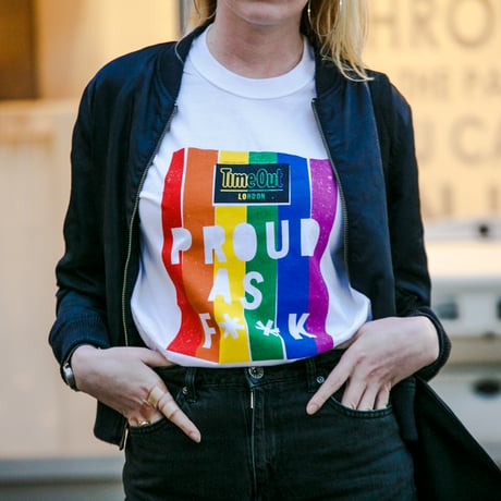 タイムアウト‘Proud as F**k’コットンTシャツ / Time Out ‘Proud as F**k’ cotton T-shirt ( S, M, L )
