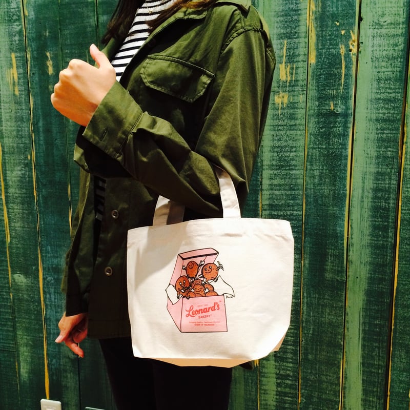 国内発! 在庫有! Leonard's Bakery★ハワイ★Happy Box Tote Bag HAPPY BOX トートバッグ(S) | Leonard's