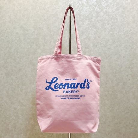 Leonard'sロゴ入りトートバッグ（M）（ピンク）