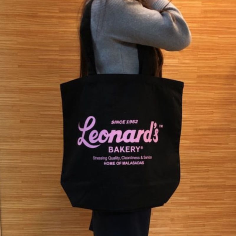Leonard'sロゴ入りトートバッグ(L)(ブラック) | Leonard's Leonard'sロゴ入りトートバッグ(L)(ブラック) | Leonard's