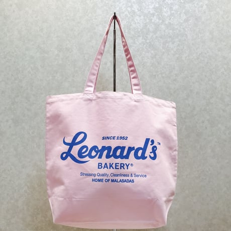 Leonard'sロゴ入りトートバッグ（L）（ピンク）
