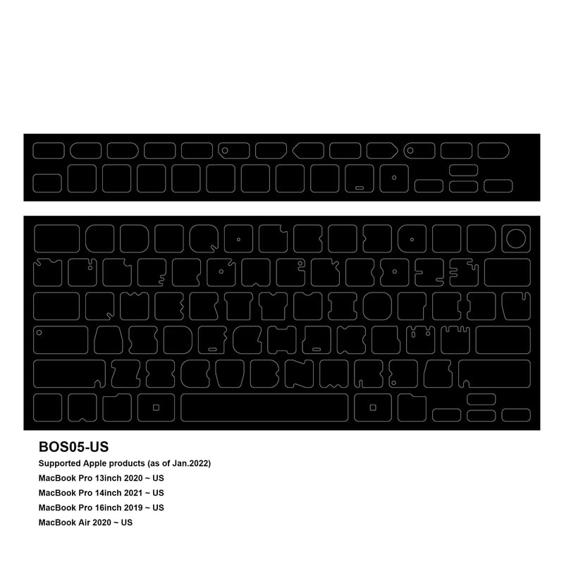 MacBook Air M3 24GB 512GB blackout ステッカー ブラックアウトステッカー(Mac) | ファーイーストガジェット