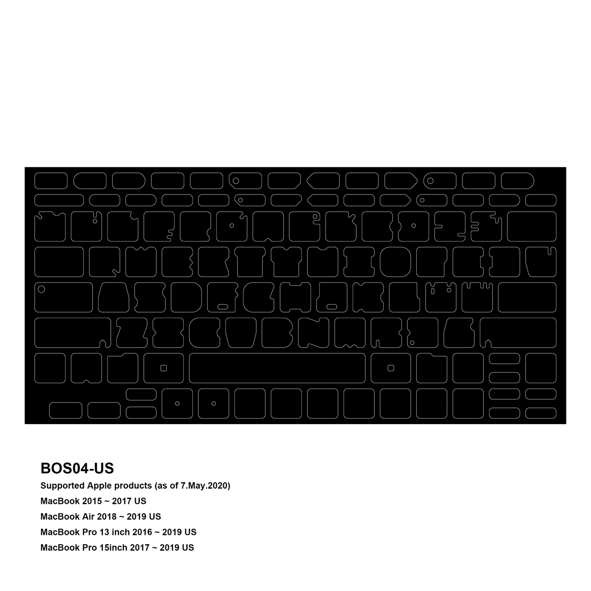 MacBook Air M3 24GB 512GB blackout ステッカー ブラックアウトステッカー(Mac) | ファーイーストガジェット