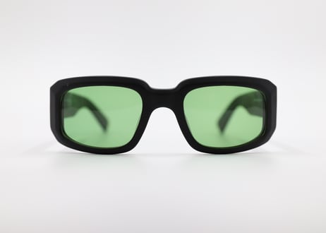 Lucas E2M(mat black) Light Green(cat2) Lens (Asian Fit)