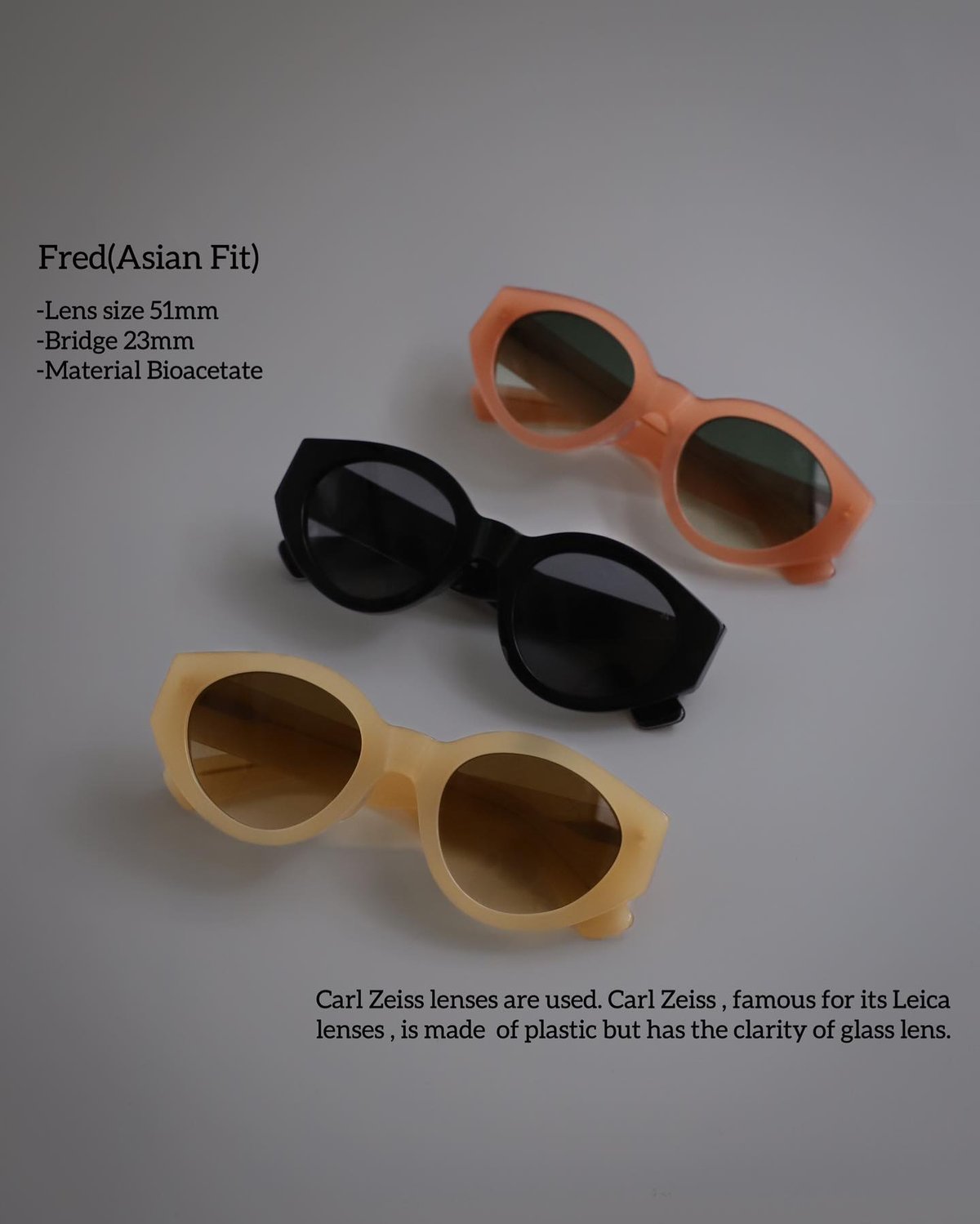 Fred E2B Black Lens (Asian Fit) | /WAITINGFORTH
