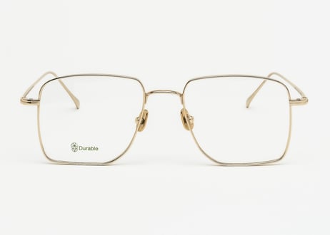Baptiste pale gold Optical Lens beta steel