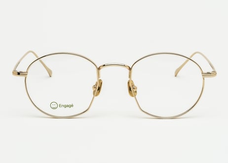 Marion pale gold Optical Lens beta steel