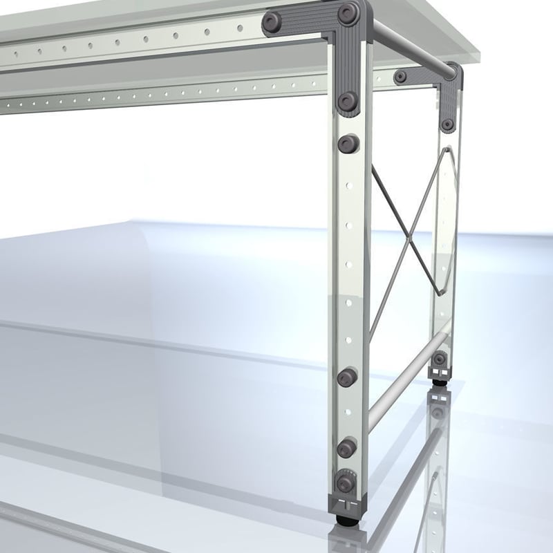 システムデスク「iDESK」COLORタイプ・間口2100mm | m-Do! SHOP