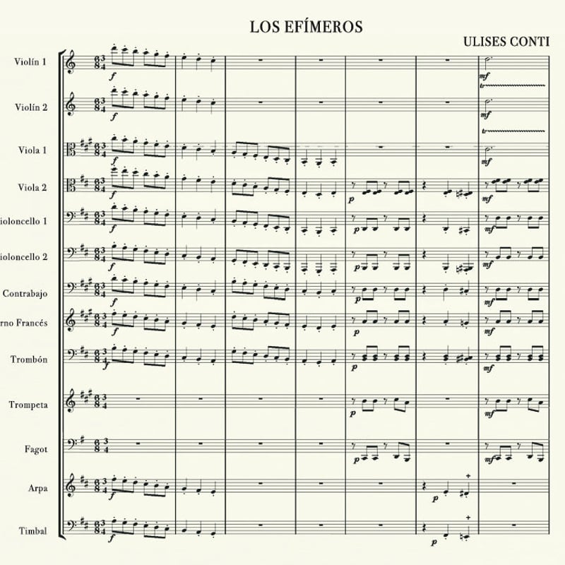 Ulises Conti - Los efímeros (CD) | FLAU