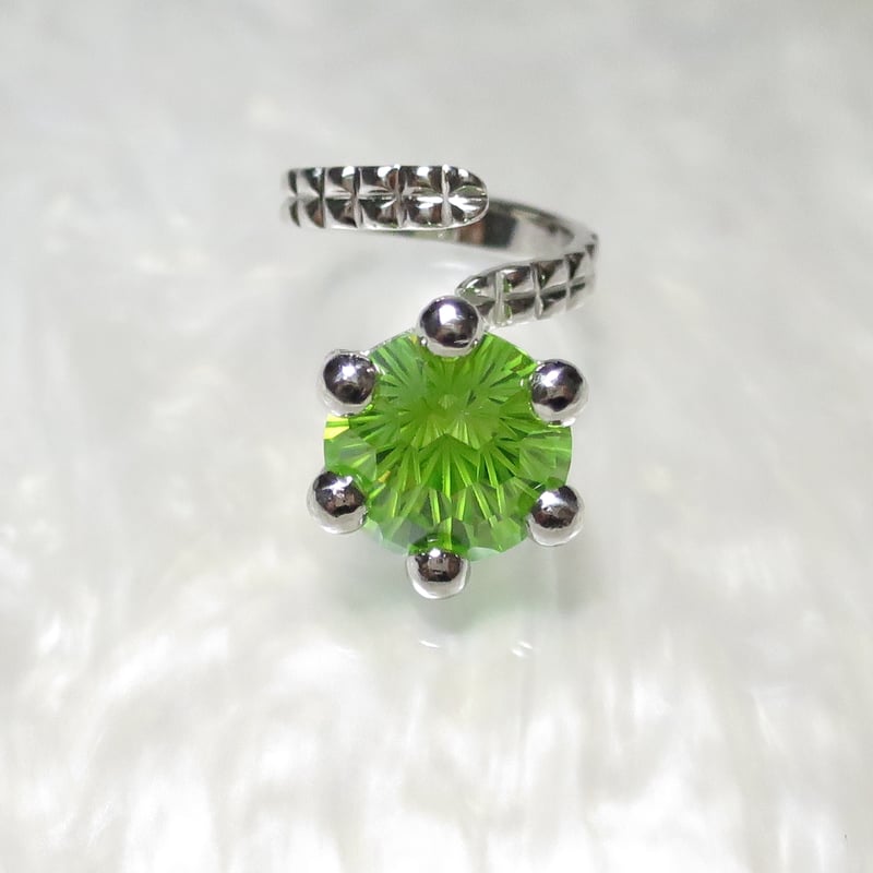 シルバー925 キュービックジルコニア 12mm ピンキーリング | PLAISIR