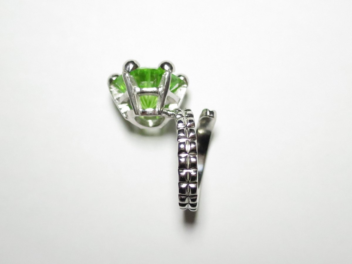 ジルコニアピンキーリング シルバー925 キュービックジルコニア 12mm ピンキーリング | PLAISIR