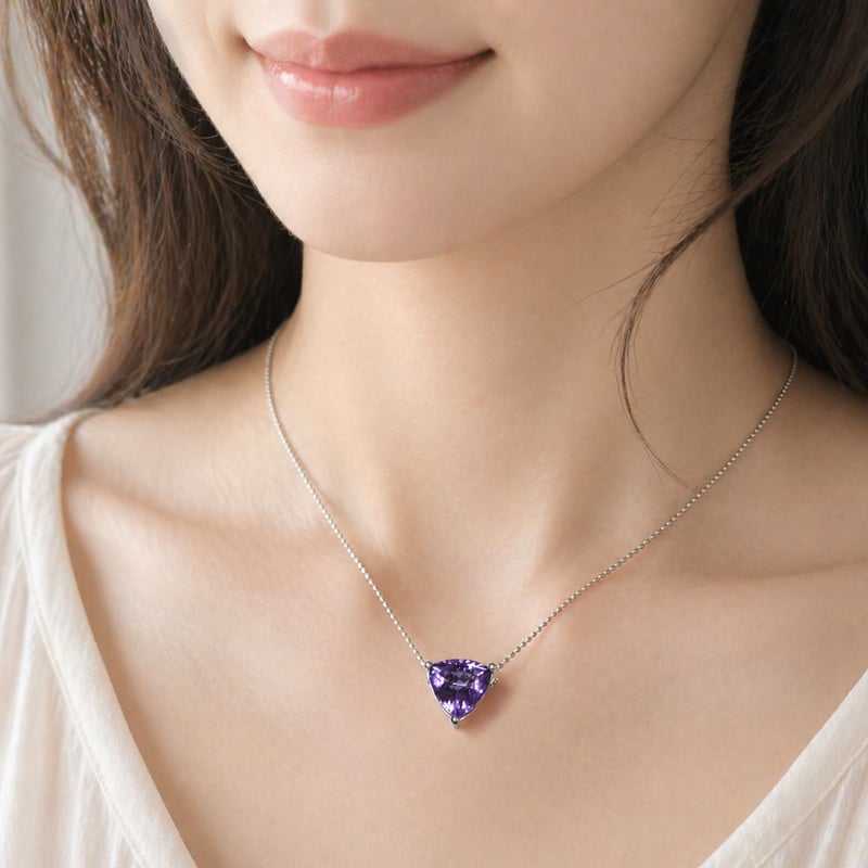 シルバー925 アメジスト 6.3ct ペンダント｜ギフト | PLAISIR