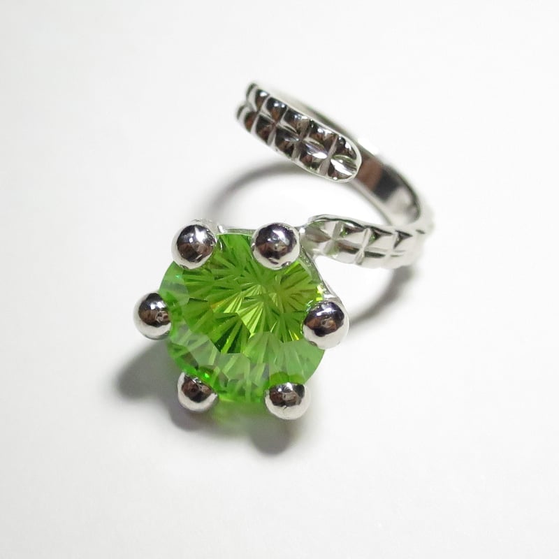 シルバー925 キュービックジルコニア 12mm ピンキーリング | PLAISIR