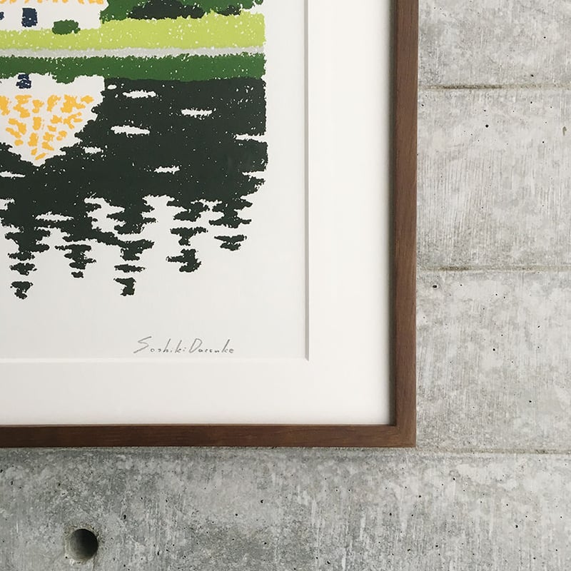 新品　タカハシマホ「Slice マッシュルーム戦争」シルクスクリーン 新品 タカハシマホ「Slice マッシュルーム戦争」シルクスクリーン