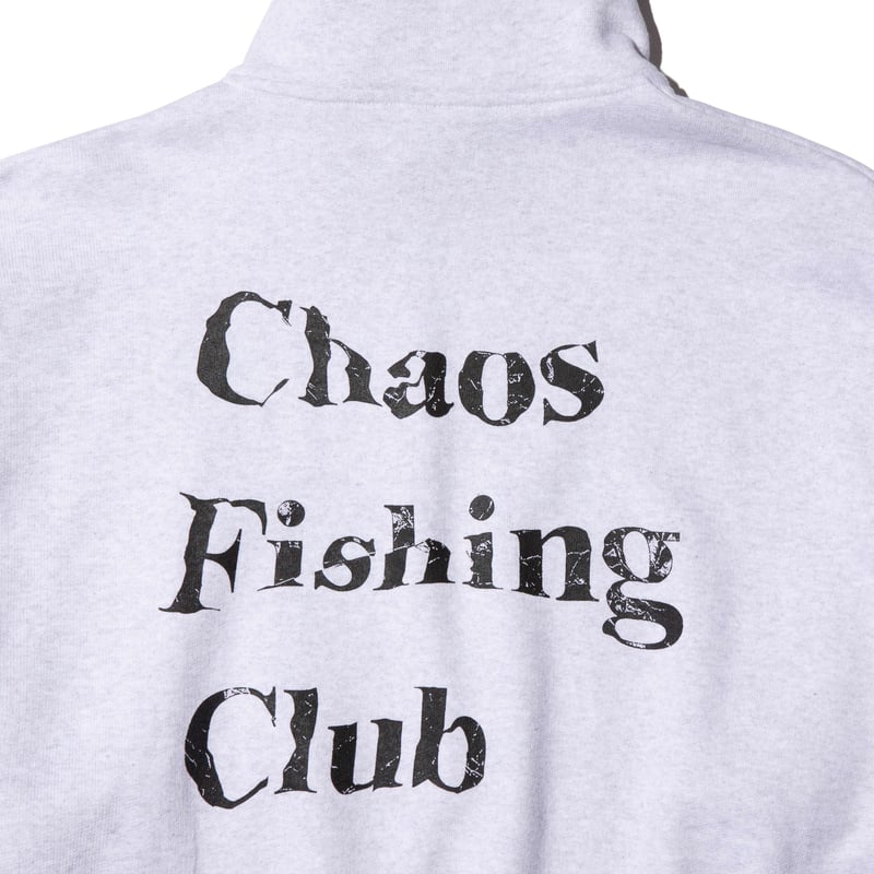 LOGO HALF ZIP SWEAT SHIRT ASH GRAY | Chaos Fish LOGO HALF ZIP SWEAT SHIRT ASH GRAY | Chaos Fish