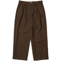 Two Tuck Normal Pants BROWN