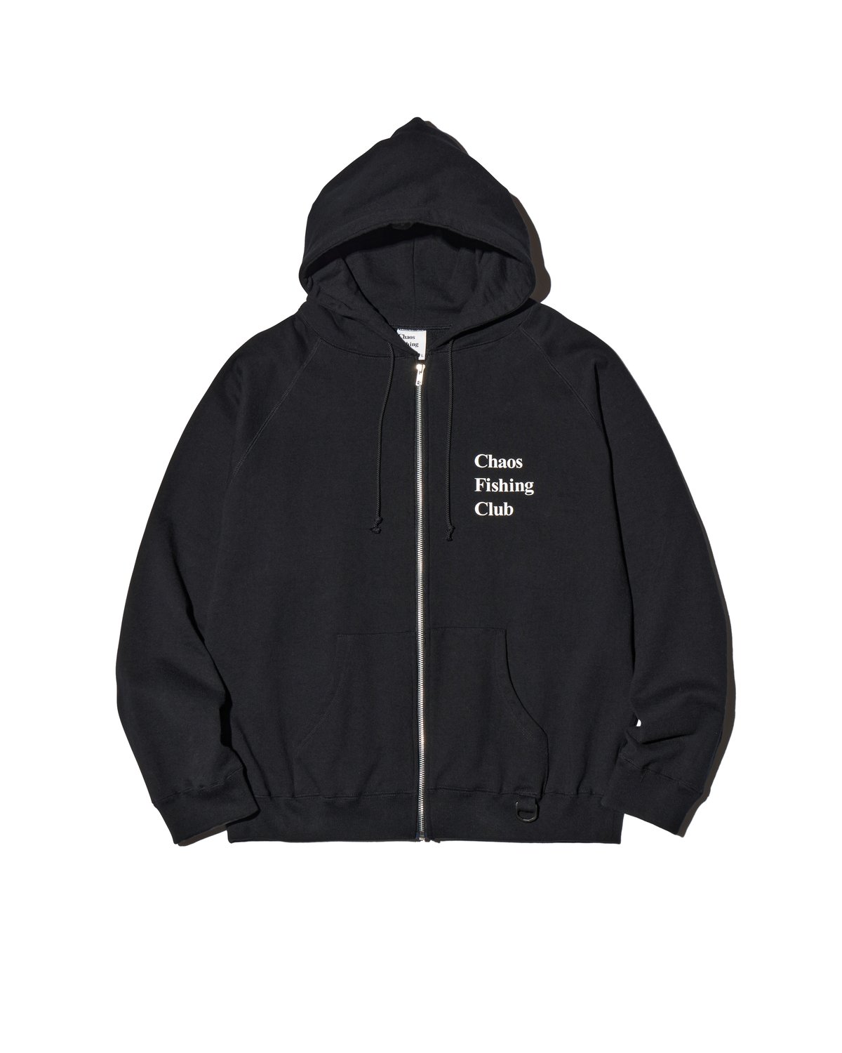 Logo Zip Up Hoodie BLACK | Chaos Fishing Club
