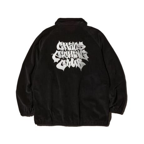 LETTER LOGO CORDUROY JACKET BLACK