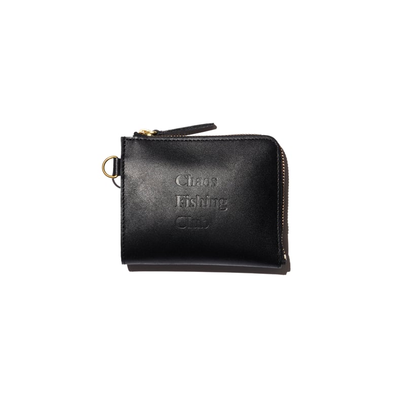 小物 Chaos Fishing Club / Logo Leather Wallet Logo Leather Wallet2.0 BLACK | Chaos Fishing Club
