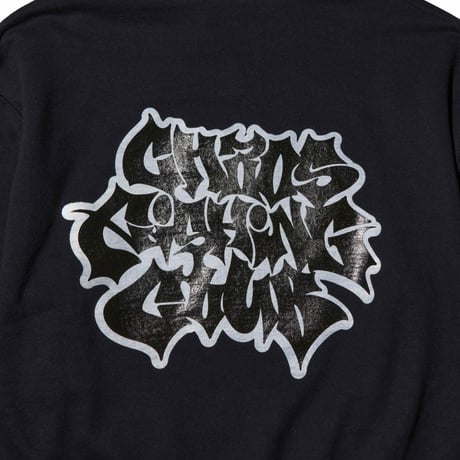 LETTER LOGO HOODIE BLACK