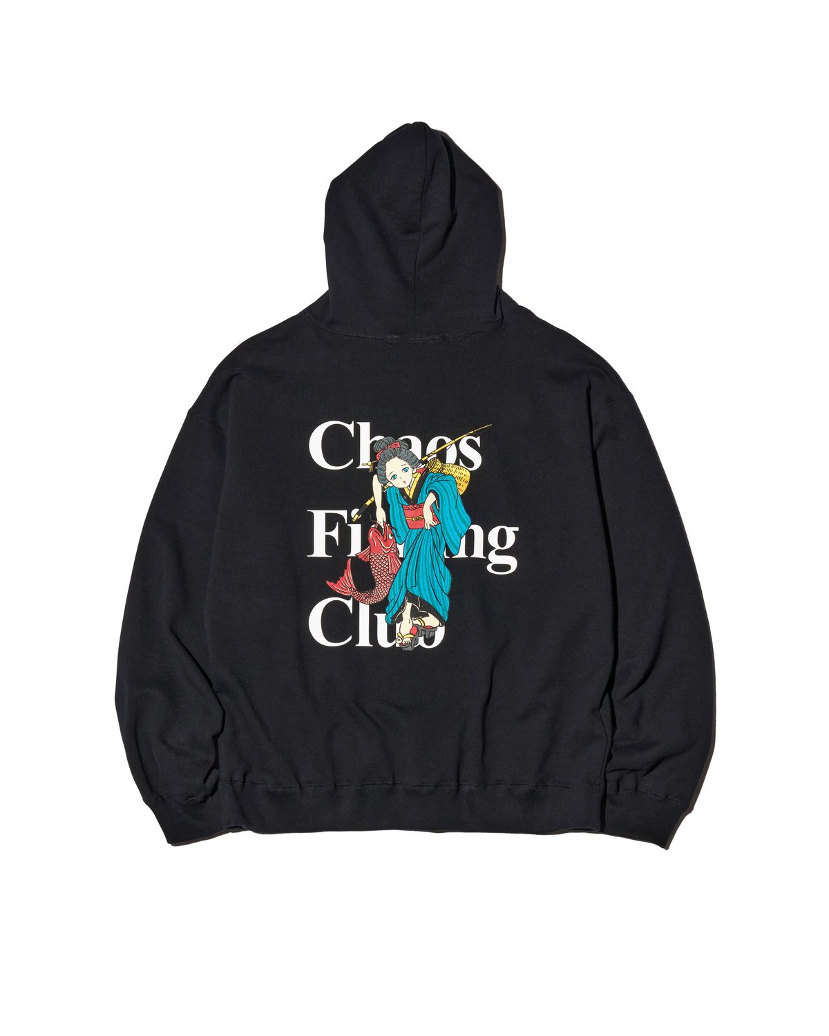 The Original Fishing Girl Hoodie BLACK | Chaos
