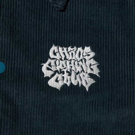 LETTER LOGO CORDUROY JACKET AOKO GREEN