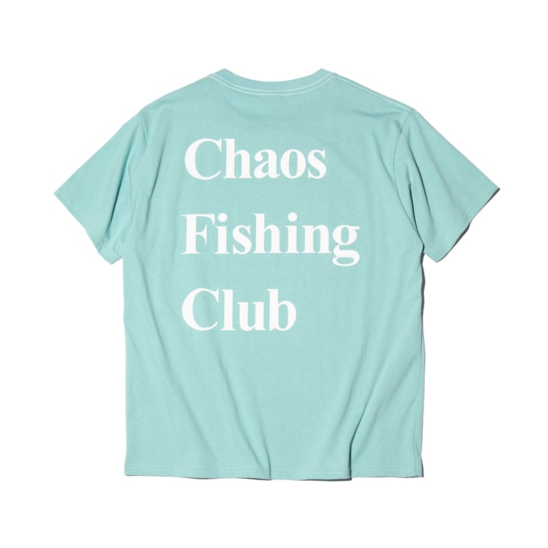 hide STAFF グラフィックTシャツ ターコイズ Logo T-Shirt S/S LIGHT BLUE | Chaos Fishing Club