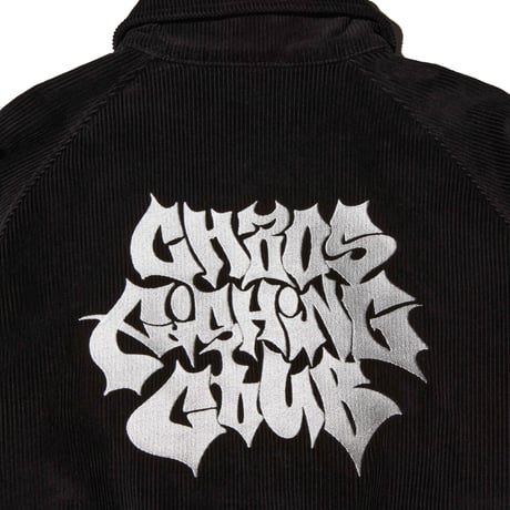 LETTER LOGO CORDUROY JACKET BLACK