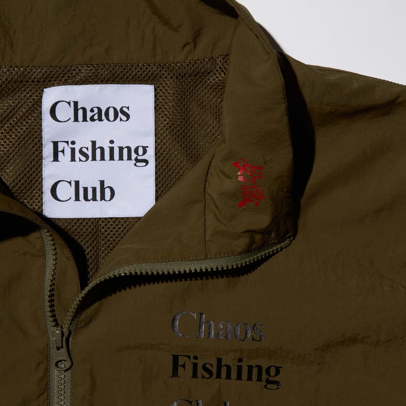 LOGO ART JACKET OLIVE | Chaos Fishing Club