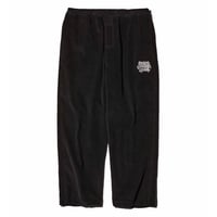 LETTER LOGO CORDUROY PANTS BLACK