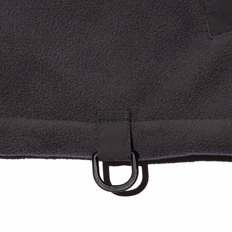 Arch Logo Fleece Vest BLACK | Chaos Fishing Club