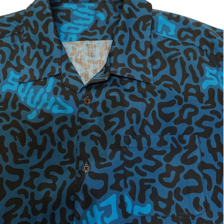 Fish Shadow Shirt S/S BLUE