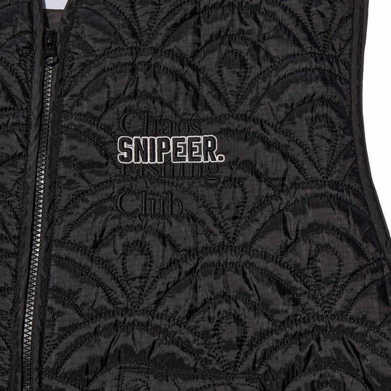 CHAOS FISHING CLUB 波柄キルトベスト M CHAOS FISHING CLUB 波柄キルトベスト M 【公式通販】