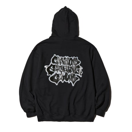 LETTER LOGO HOODIE BLACK