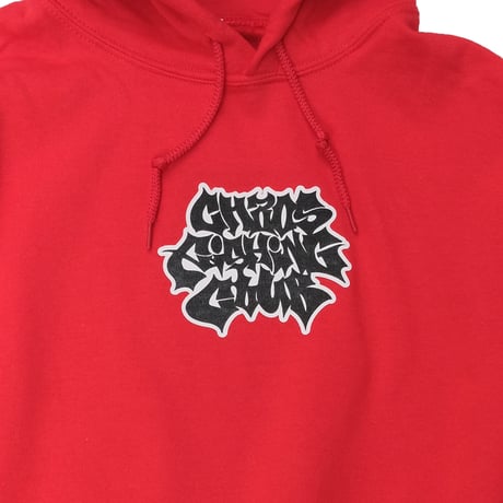 LETTER LOGO HOODIE RED