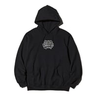 LETTER LOGO HOODIE BLACK