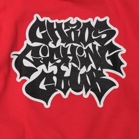LETTER LOGO HOODIE RED