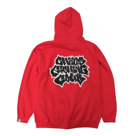 LETTER LOGO HOODIE RED
