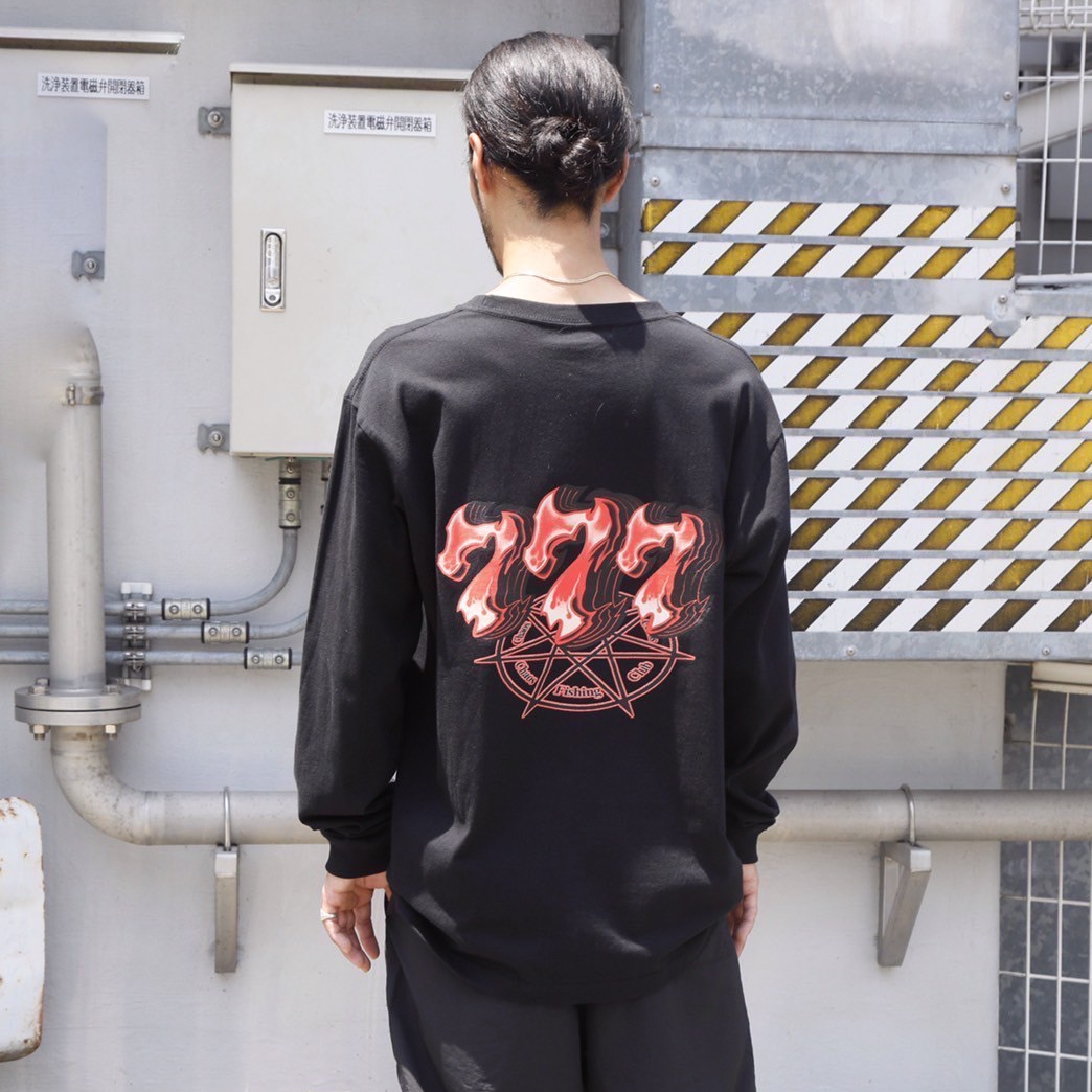 七芒星 T-Shirt L/S BLACK | Chaos Fishing Club