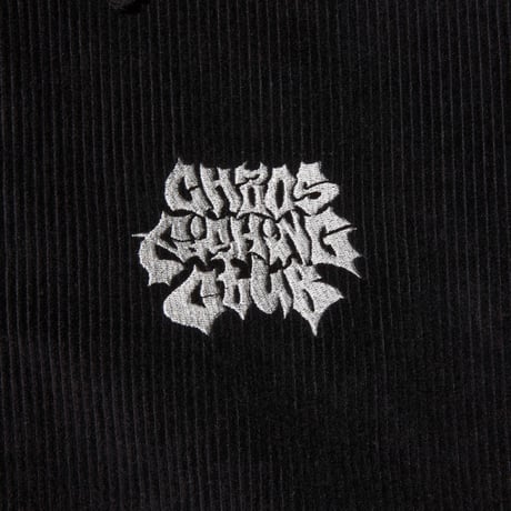 LETTER LOGO CORDUROY JACKET BLACK