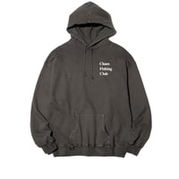 Logo Pigment Hoodie INK BLACK