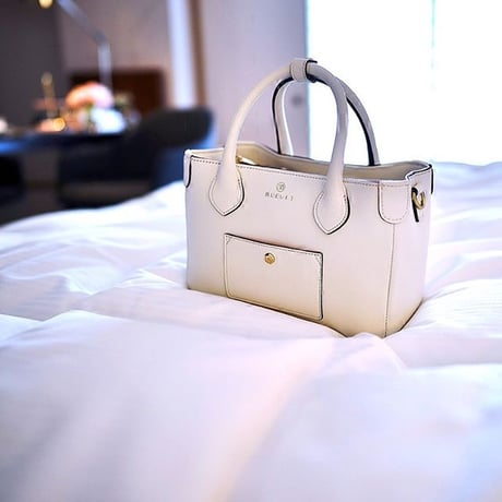 BLEUET MINI TOTE BAG【WHITE】