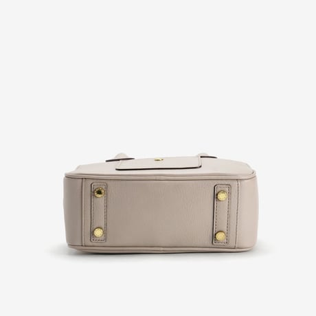 BLEUET MINI BOSTON BAG / BOX【TAUPE】