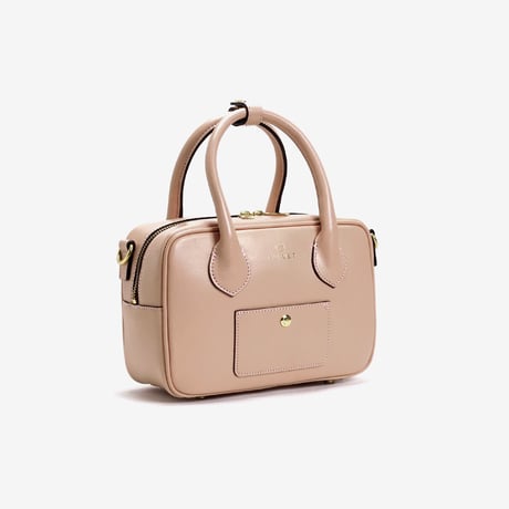BLEUET MINI BOSTON BAG / BOX【BABY TAUPE】