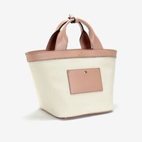 BLEUET M TOTE BAG / ANEMOI【WHITE x BLOSSOM PINK】