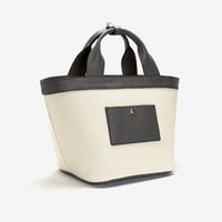 BLEUET M TOTE BAG / ANEMOI【WHITE x BABY BLACK】